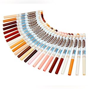 Crayola Colors of the World Markers 24 Count Fine Line Washable Skin Tone Colors